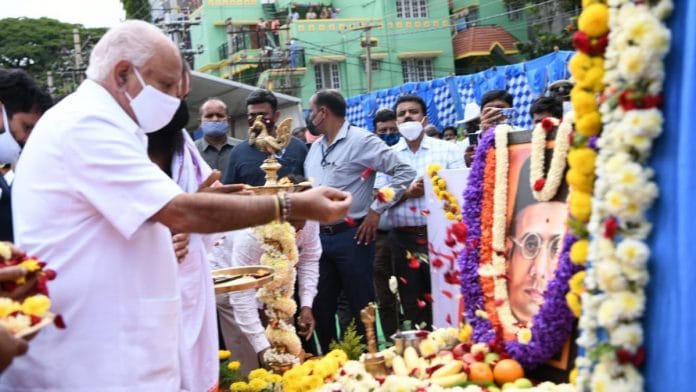Karnataka CM B.S. Yediyurappa inaugurates the Veer Savarkar flyover in Yelahanka, a suburb of Bengaluru | Photo: Twitter | @CTRavi_BJP