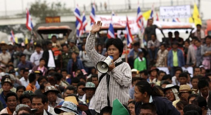 A protest in Bangkok | Dario Pignatelli/Bloomberg