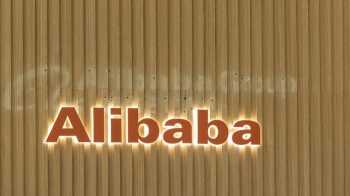 The Alibaba Group Holding Ltd. logo displayed at the company's headquarters in Hangzhou, China on 28 September | Photo: Qilai Shen | Bloomberg