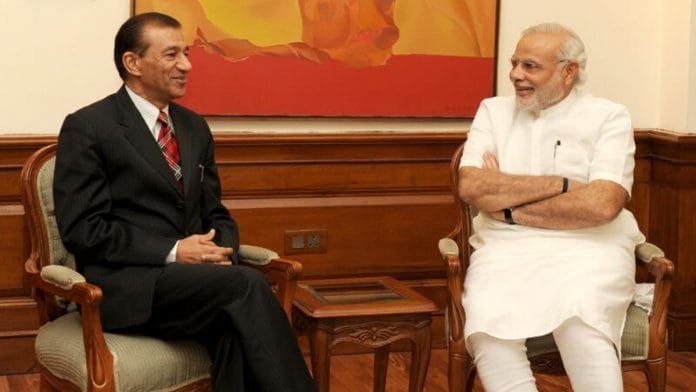 File image of former CBI director Ashwani Kumar with PM Modi, during the former's days as Nagaland Governor | Twitter | @PIB_India