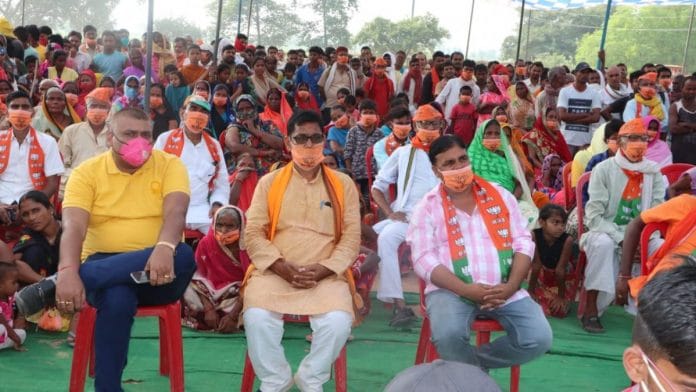 Deputy Chief Minister Sushil Kumar Modi addressed an election rally at Ramgarh in Kaimur district | Twitter: @SushilModi