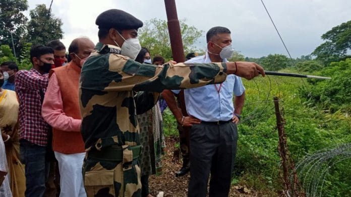 Indian envoy to Bangladesh Vikram Doraiswami in Tripura during his road trip to Dhaka earlier this month | Twitter | @VDoraiswami  