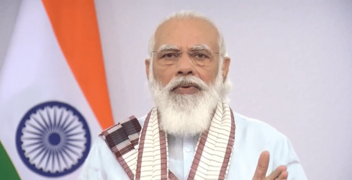 PM Modi addresses the nation on 20 October, 2020 | Twitter