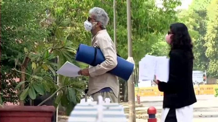 A file photo of activist Gautam Navlakha | Photo: ANI