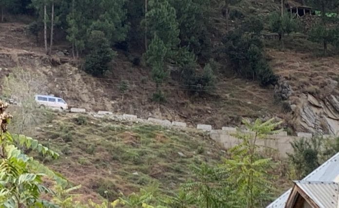 A vehicle moving through PoK in the Neelam Valley along the Tangdhar sector of the LoC | Snehesh Alex Philip | ThePrint