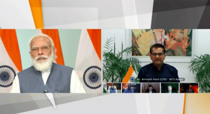 PM Modi speaking at the Raise 2020 conference | Twitter/@narendramodi