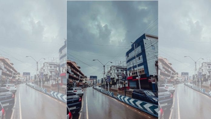 A rain-soaked Dimapur street | Commons