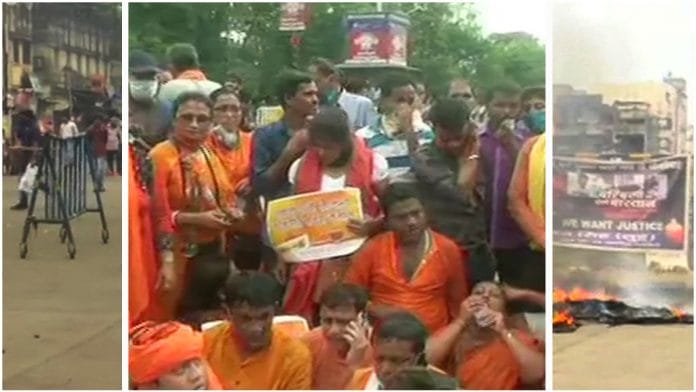 File photo of clashes in Kolkata between the West Bengal Police and BJP workers at the Nabanna Chalo agitation | Photo: ANI