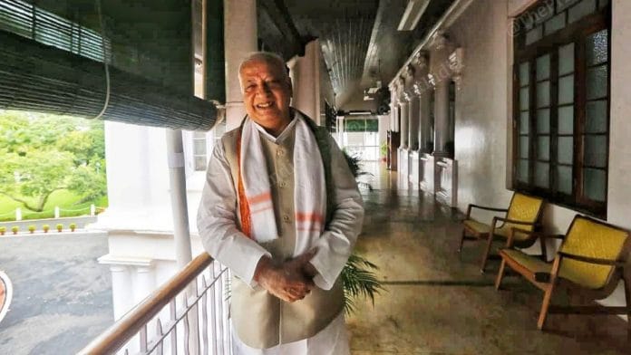 File photo of Kerala Governor Arif Mohammad Khan | Photo: Praveen Jain | ThePrint
