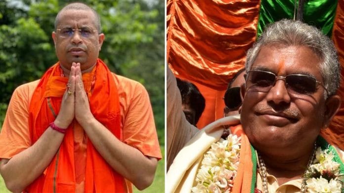 Saumitra Khan (L) and Dilip Ghosh | Twitter