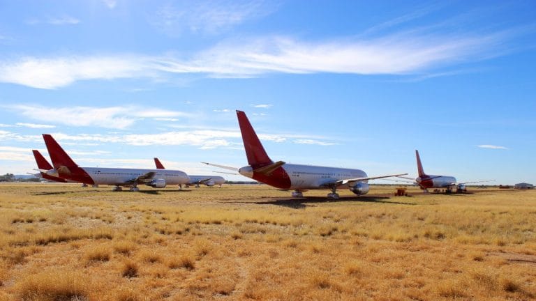 Intense, surreal — the story of an airplane parking lot in the middle of nowhere