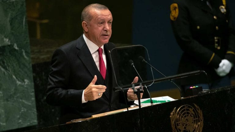 Turkey waging new war of economic liberation, says  Erdogan after country’s currency falls