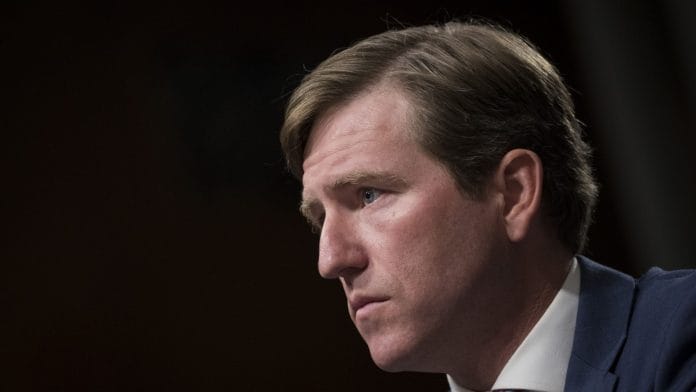 Former Director of Cybersecurity and Infrastructure Security Agency Christopher Krebs | Bloomberg