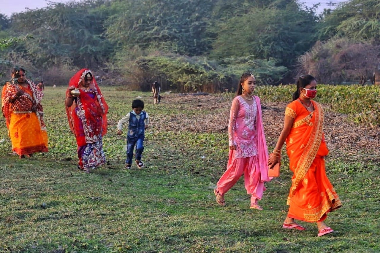 Chhath puja is celebrated 6 days after Diwali, the four day long festival is dedicated to the Sun God | Photo: Praveen Jain | ThePrint
