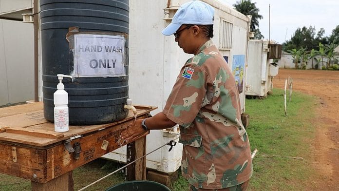 Representational image of a person washing hands in Congo | Commons