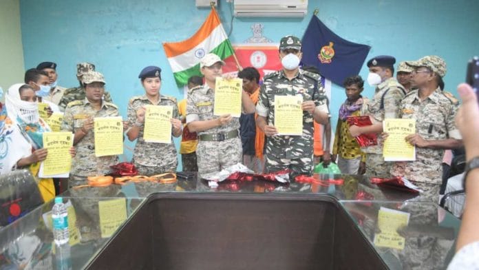 Bastar Police during an internal meeting to discuss the Maoist reform course | By special arrangement