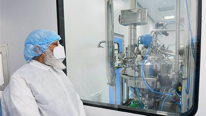 Prime Minister Narendra Modi at the Zydus Biotech Park in Ahmedabad on 28 November | PTI Photo