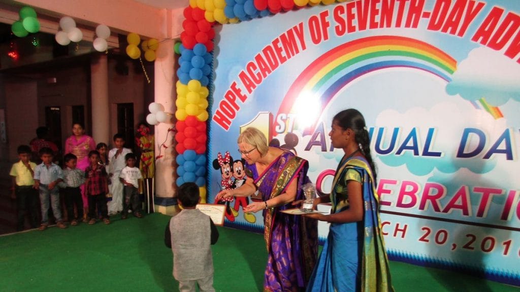 Rita Corbett last visited India and the Hope Centre on 20 March 2016 | By special arrangement