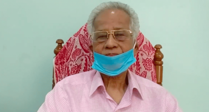 File photo of former Assam CM Tarun Gogoi, who died Monday at the Guwahati Medical College and Hospital | Twitter