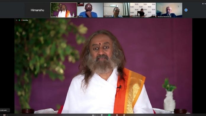 File photo of Sri Sri Ravi Shankar from an event last year| By special arrangement