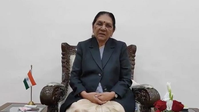 File photo of Uttar Pradesh Governor Anandiben Patel | Twitter | @anandibenpatel