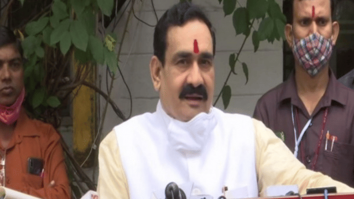 Madhya Pradesh Home Minister Narottam Mishra | File photo: ANI
