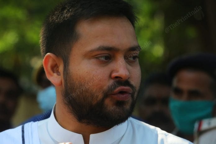 RJD leader Tejashwi Yadav | Photo: Praveen Jain | ThePrint