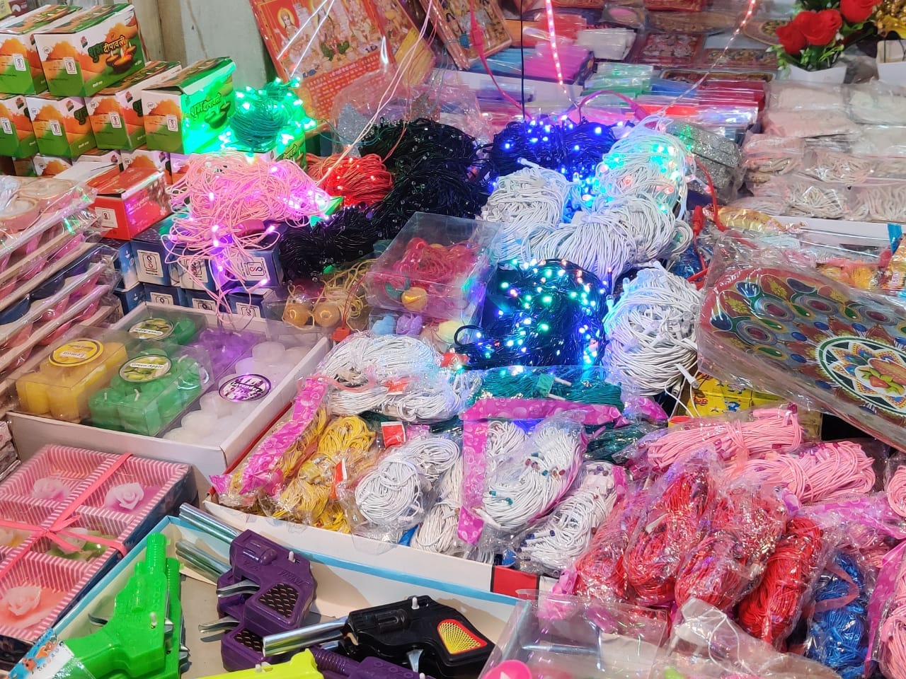 China-made lights at Delhi's Chandni Chowk market | Bismee Taskin | ThePrint