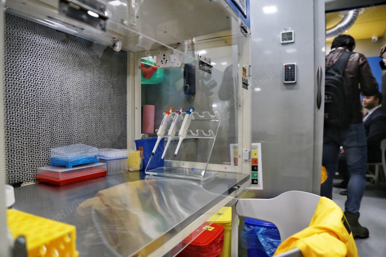 The RT-PCR testing mobile laboratory, a joint initiative of SpiceHealth and the government | Manisha Mondal | ThePrint