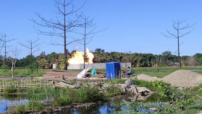 The fire at the Baghjan blowout site in Tinsukia, Assam was doused last month | Photo: Archita Kashyap/ThePrint