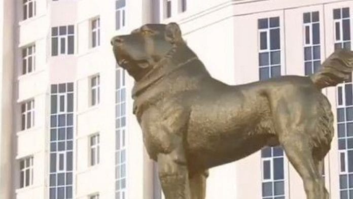 A file image of the statue in Turkmenistan's Ashgabat | Twitter | @p_zalewski