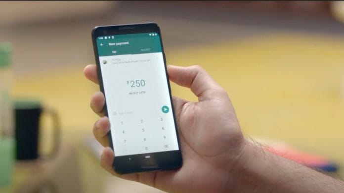 A screenshot from WhatsApp promotional video for its payment service.