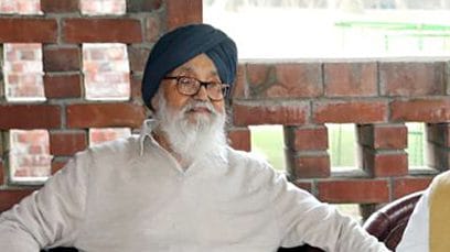 File photo of Parkash Singh Badal in Bathinda | ANI
