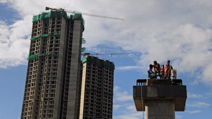 Representational image of construction work for the Mumbai Metro | File photo: ANI