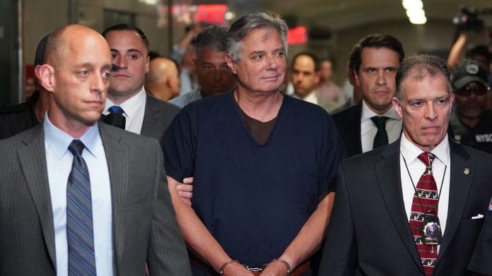 President Trump's one-time campaign manager Paul Manafort arrives at Manhattan Supreme Court June 27, 2019 for his arraignment. | Photographer: Timothy A. Clary | AFP/Getty Images via Bloomberg