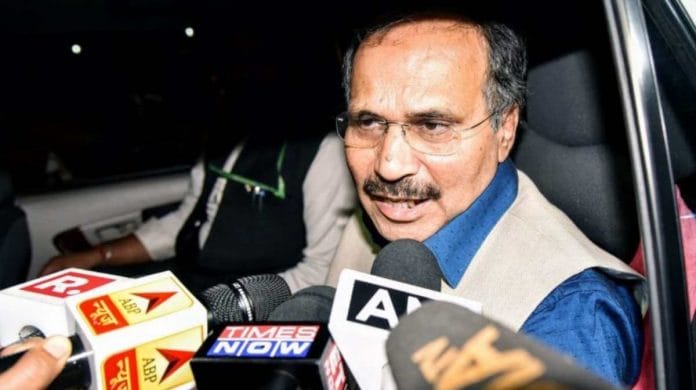 File image of Congress leader Adhir Ranjan Chowdhury | ANI