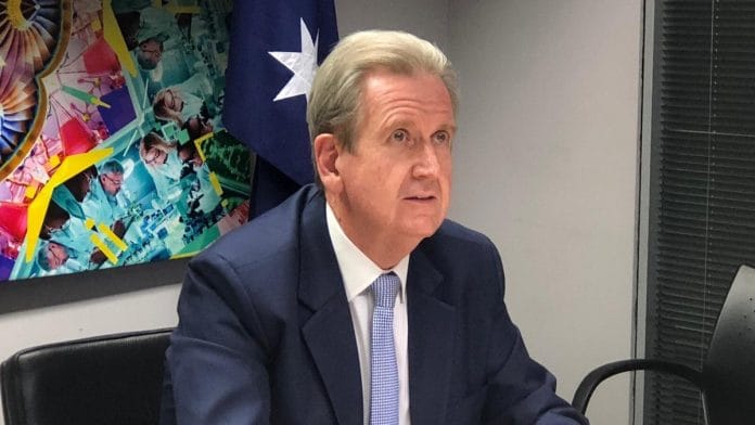 File photo of Australian High Commissioner to India Barry O'Farrell | Photo: Twitter | AusHCIndia