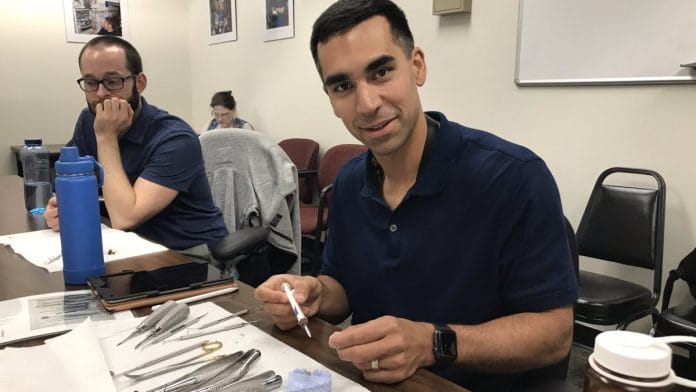 43-year-old Raja Chari (right) is the only Indian-origin member of the 18-member team | Twitter: @Astro_Raja