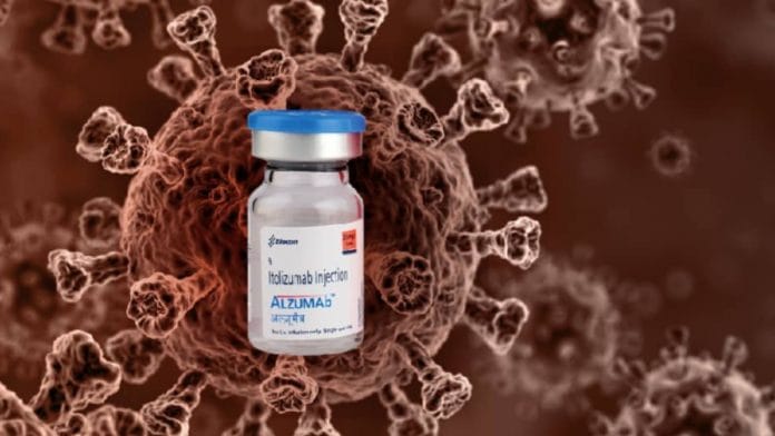 Itolizumab is an approved and in-market drug available in India under trade name Alzumab for treatment of psoriasis | Biocon website