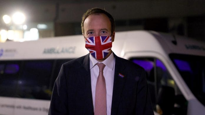 U.K. Health Secretary Matt Hancock | Twitter/@MattHancock