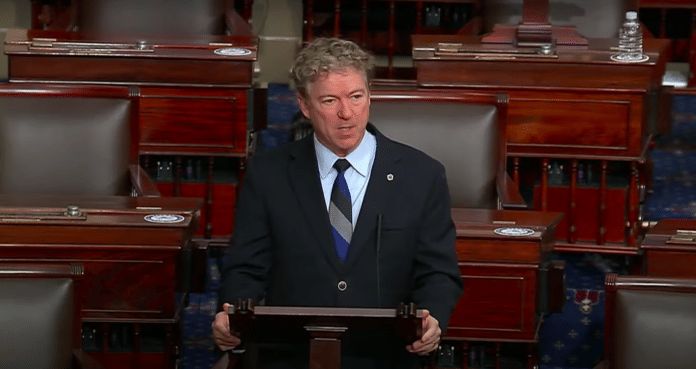 Senator Rand Paul condemns the 2021 NDAA for prolonging the war in Afghanistan on 10 December 2020 | Youtube | Senator SenatorRandPaul channel