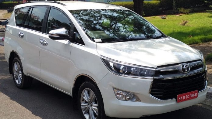 The Innova Crysta MUV is one of the cars Toyota Kirloskar manufactures at its Bidadi plant in Karnataka | Representational image: Commons