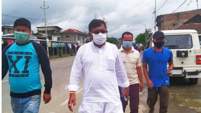 File photo of Manipur Pradesh Congress Committee president Govindas Konthoujam | Twitter | @KonthoujamG