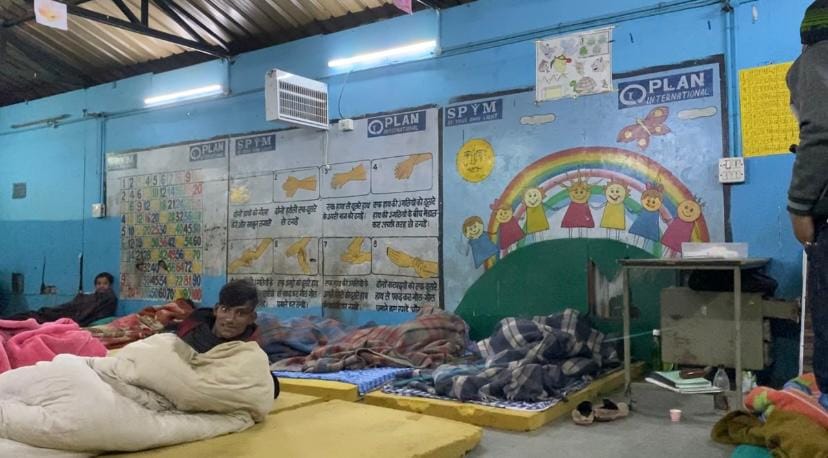 At the men-only night shelter in Munirka, which is run by SPYM | Photo: Revathi Krishnan | ThePrint