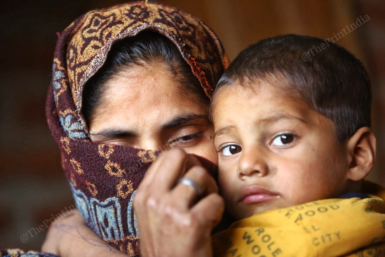 Saquib's sister-in-law Sabeena at their home in Kirarkhedi | Praveen Jain | ThePrint