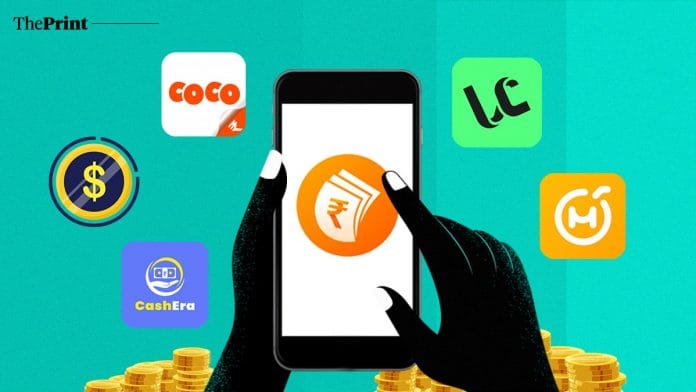 Logos of some of the 'instant loan' apps under investigation by the Hyderabad police | Image: Ramandeep Kaur | ThePrint