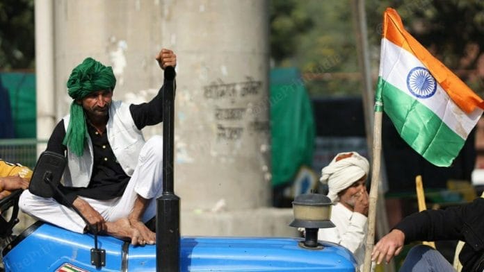 Farmers protest at Tikri border (representational image) | Photo: Manisha Mondal | ThePrint