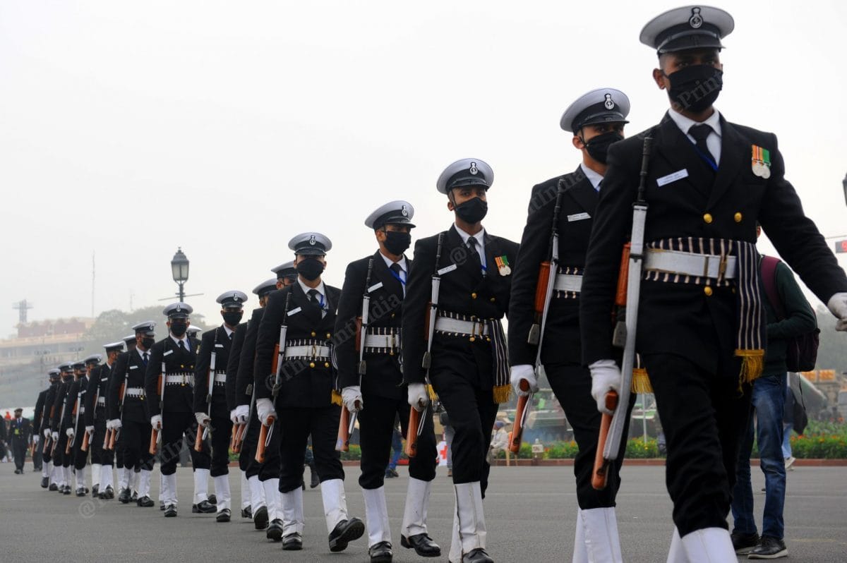 The India Navy contingent | Photo: Suraj Singh Bisht | ThePrint