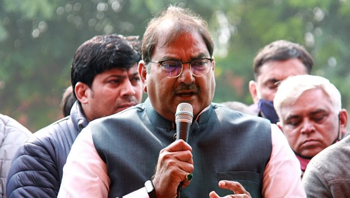 File photo of Indian National Lok Dal leader Abhay Singh Chautala