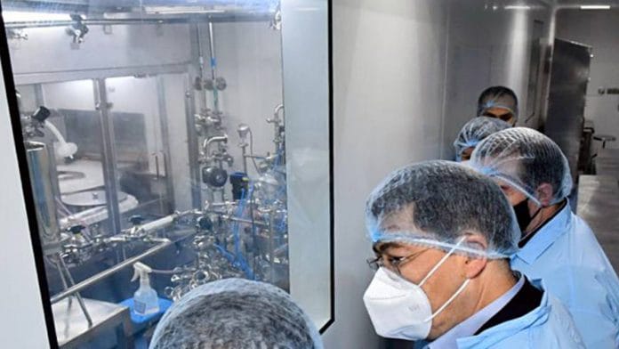Foreign envoys take a tour of Bharat Biotech facility where the COVID-19 Vaccine, Covaxin is being developed in Hyderabad, in December 2020 | ANI